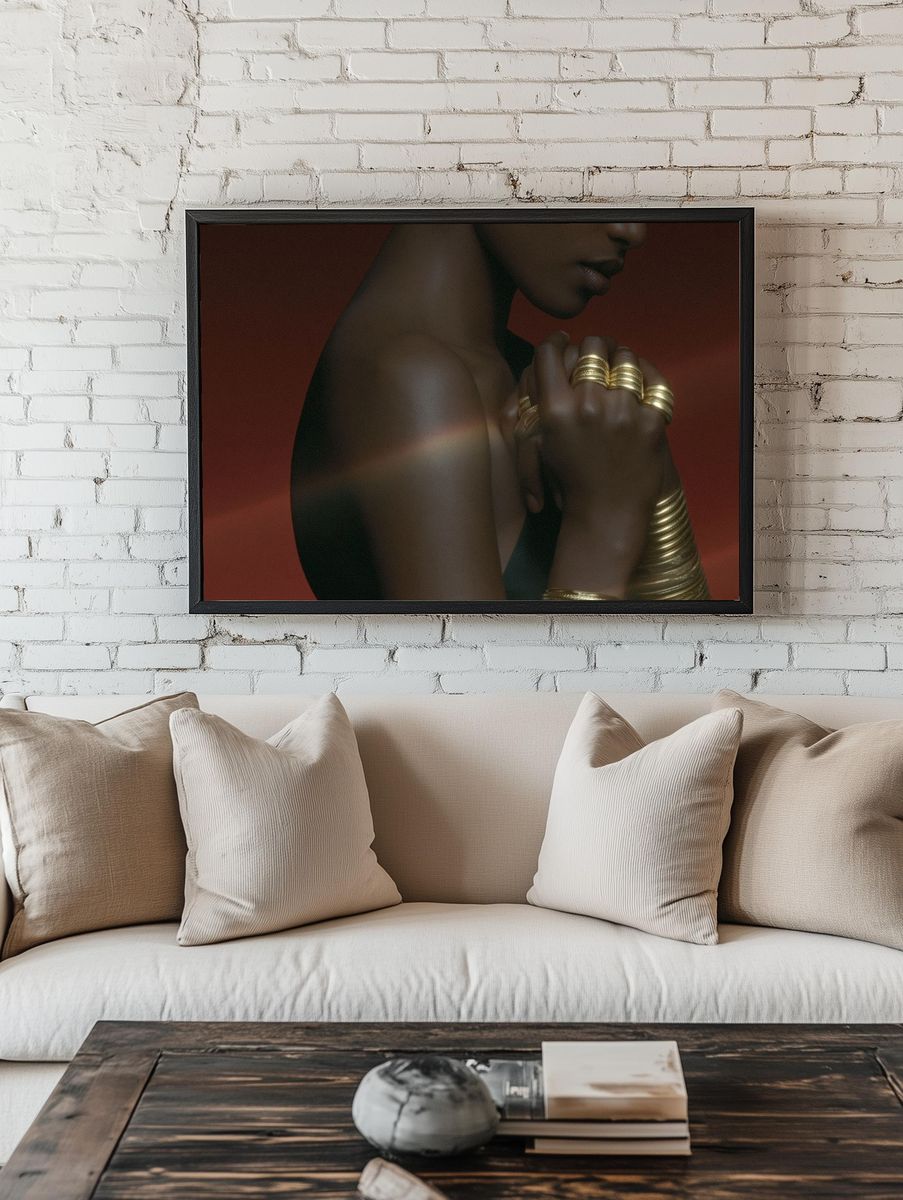 Elegant Figure Portrait Print. room preview
