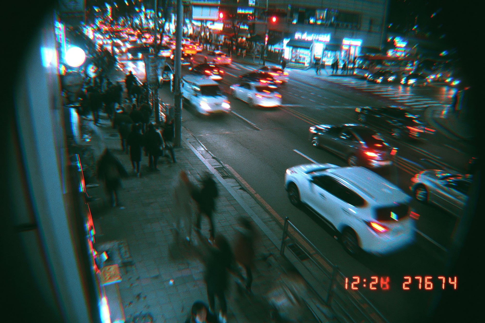 Neon City Street Photography Poster. poster — photography art