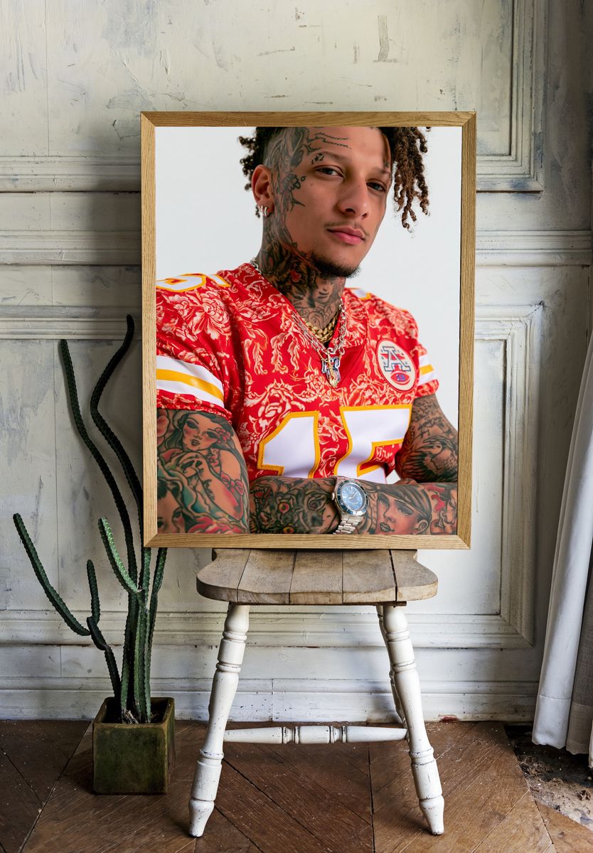 Tattooed Portrait Photography Poster. room preview