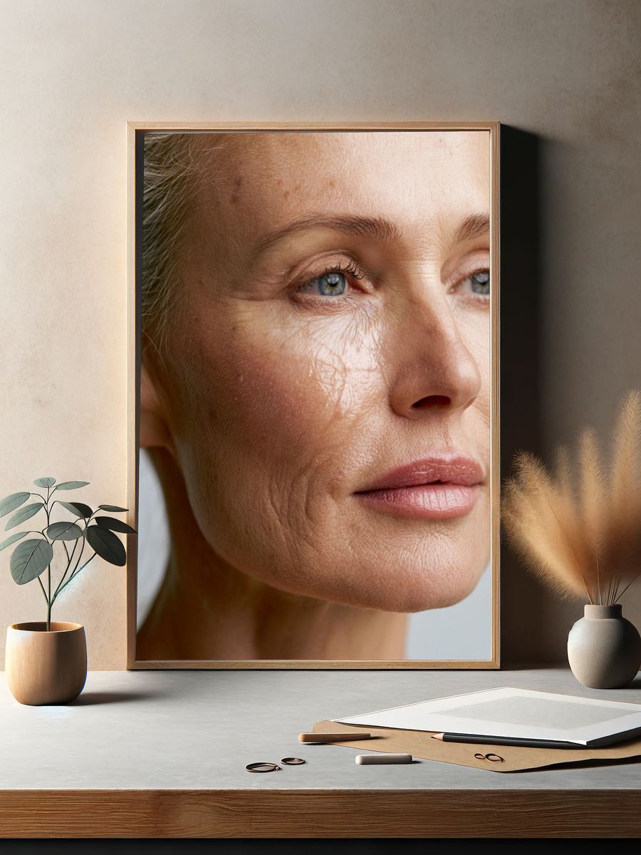 Elegant Woman Portrait Print. — room view 2