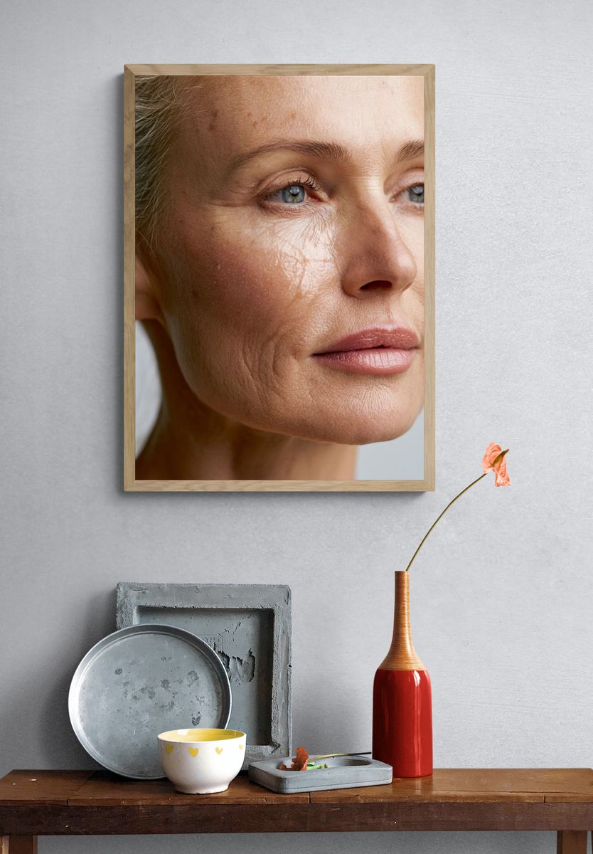 Elegant Woman Portrait Print. — room view 3