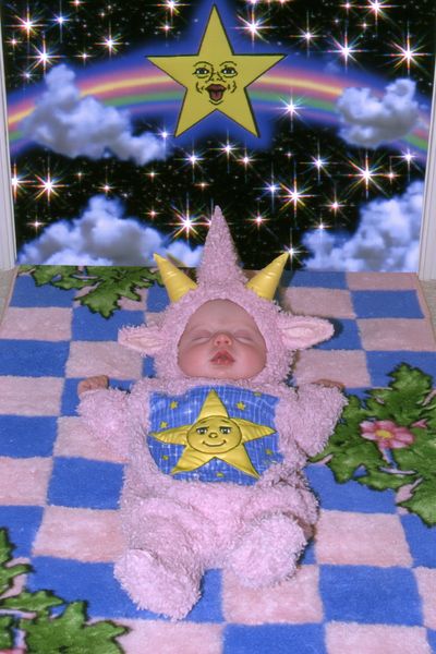 Dreamy Baby Star Costume Poster. poster