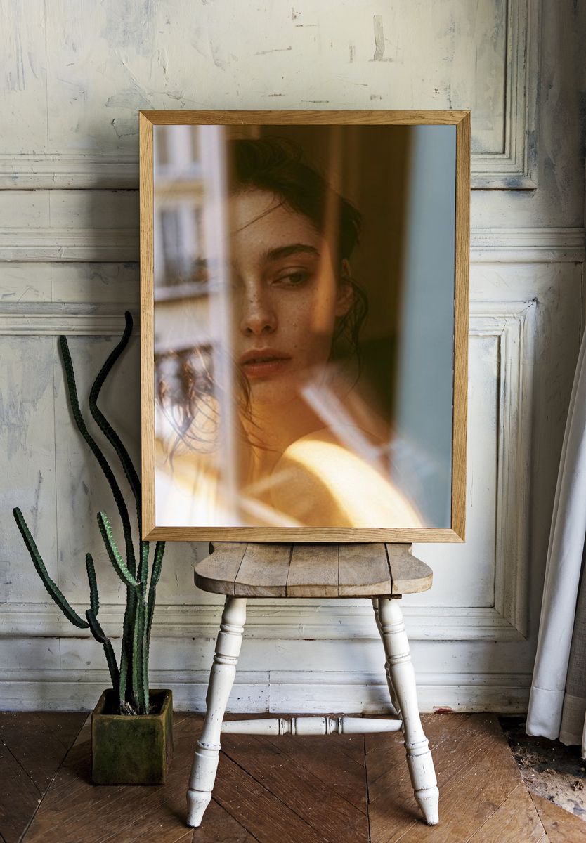 Moody Woman Portrait Photography Poster. room preview