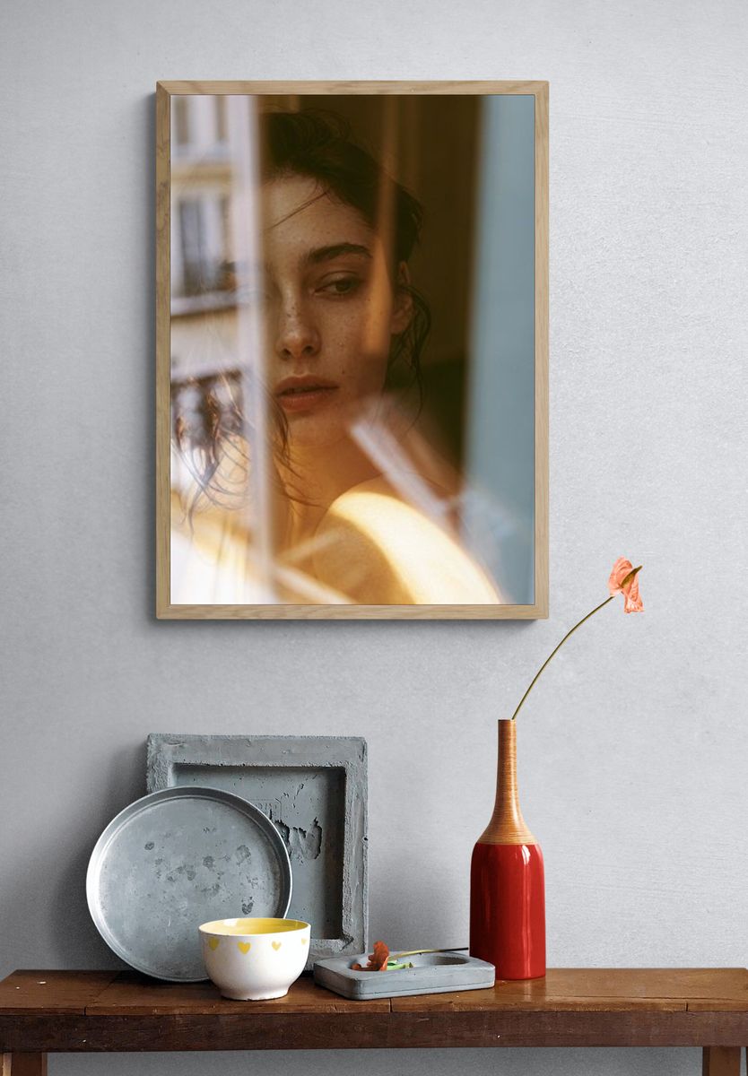 Moody Woman Portrait Photography Poster. — room view 3