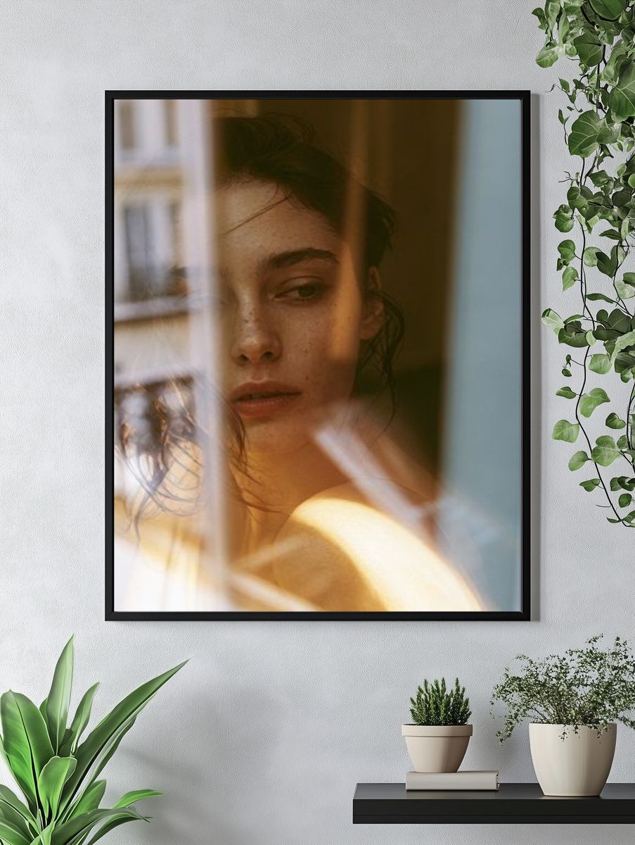 Moody Woman Portrait Photography Poster. — room view 4