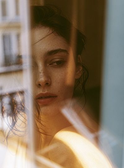 Moody Woman Portrait Photography Poster. poster