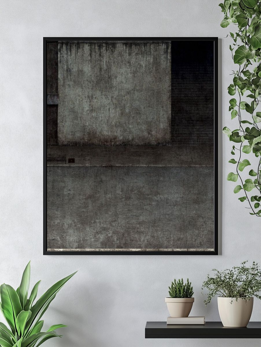 Urban Concrete Texture Poster. — room view 4