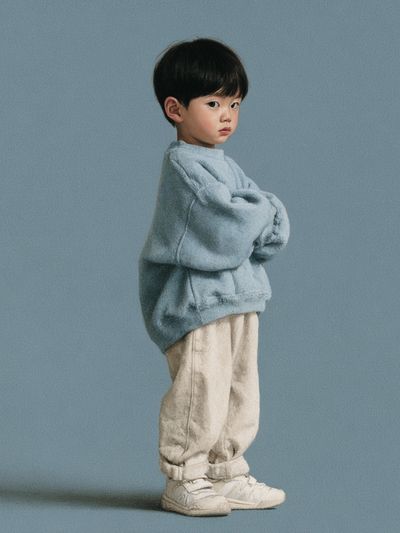 Minimalist Child Portrait Poster.