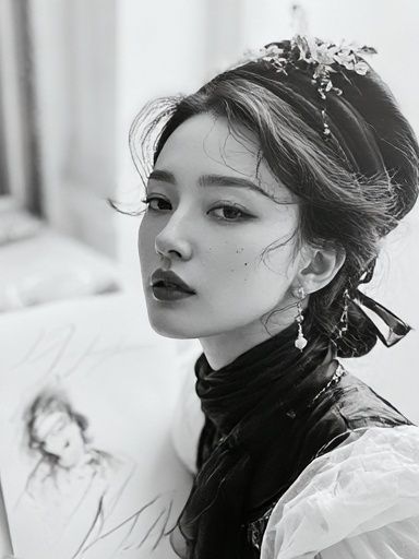 Elegant Portrait Photography Poster. poster — photography art