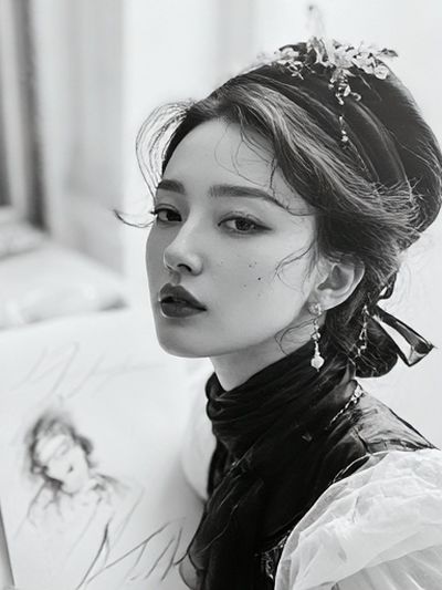 Elegant Portrait Photography Poster. poster