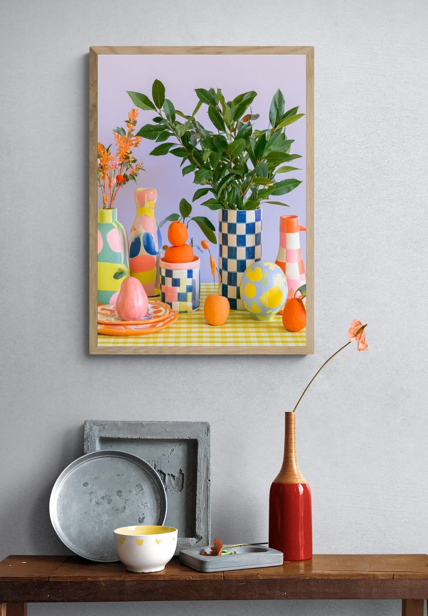 Colorful Still Life Photography Poster. — room view 3