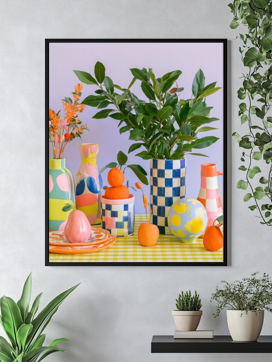 Colorful Still Life Photography Poster. — room view 4