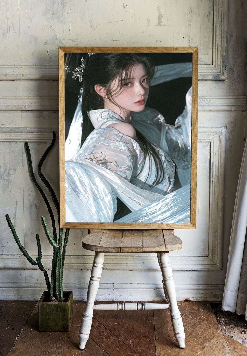 Elegant Portrait Photography Poster. — room view 1