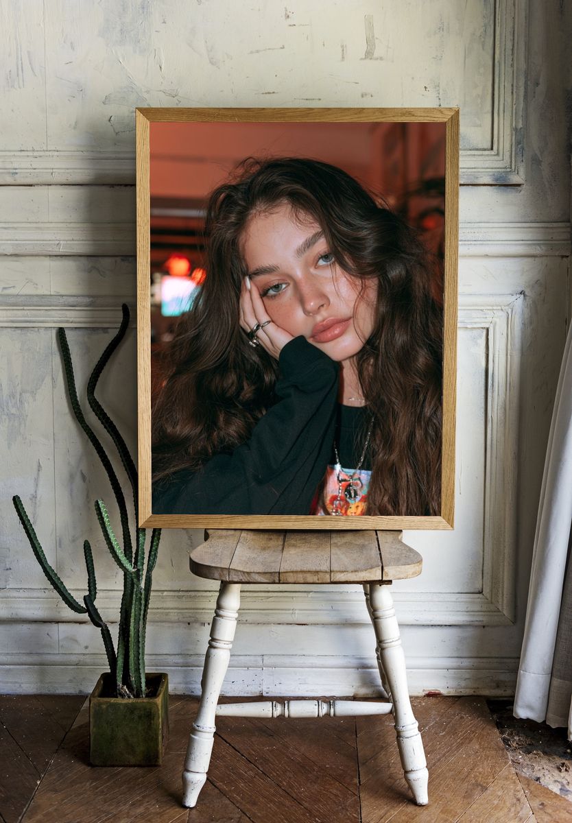 Moody Portrait Photography Poster. — room view 1