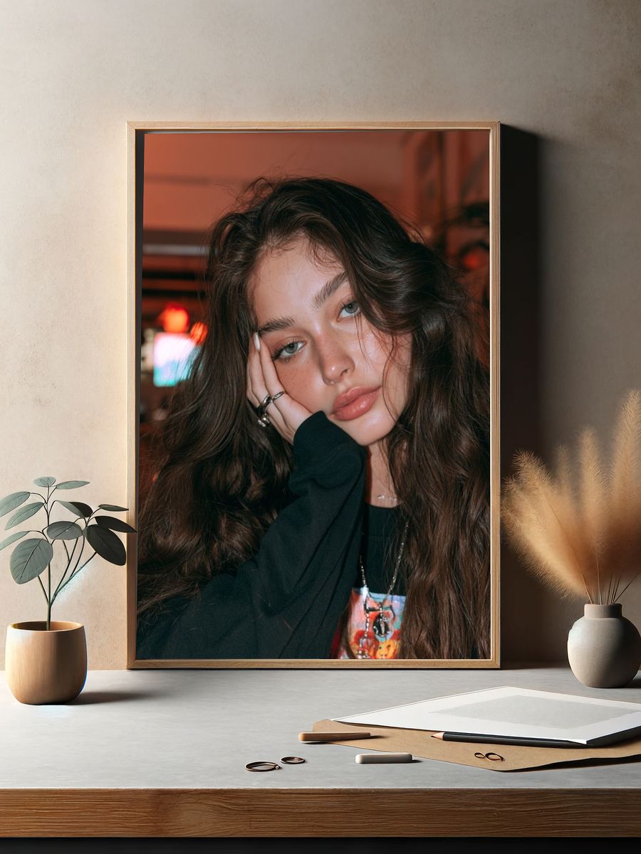 Moody Portrait Photography Poster. — room view 2