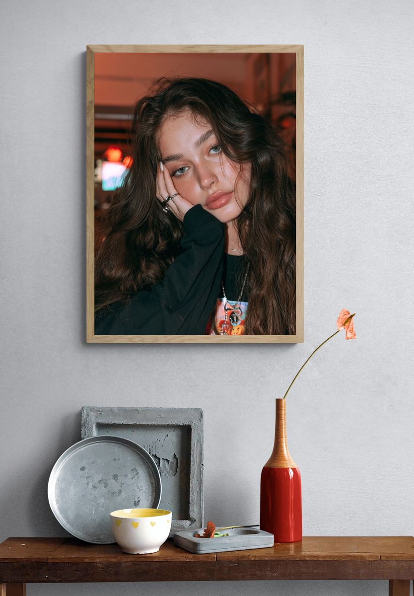 Moody Portrait Photography Poster. — room view 3