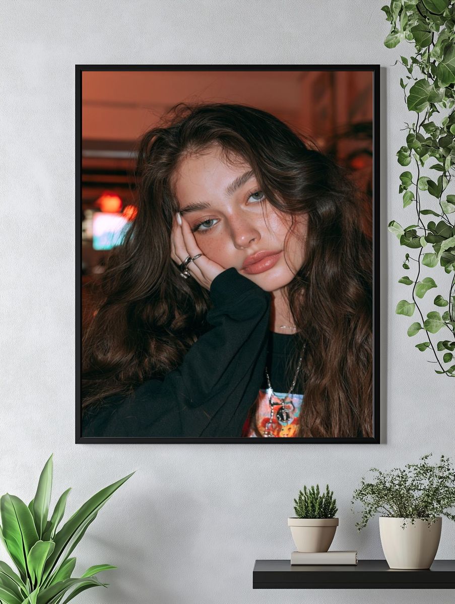 Moody Portrait Photography Poster. — room view 4