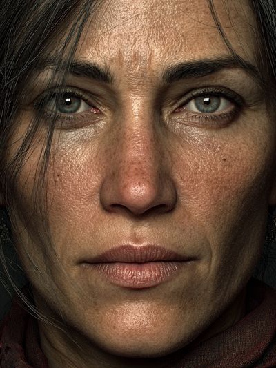Intense Female Portrait Photography Poster. poster print