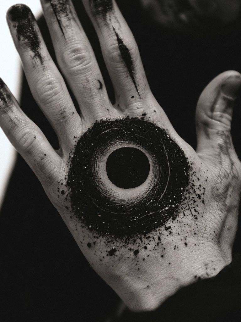 Surreal Hand Circle Photography Poster. poster — photography art