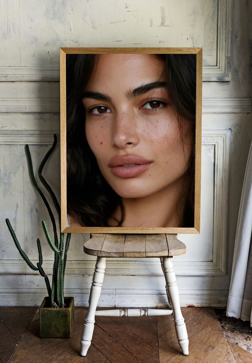 Natural Beauty Portrait Poster. room preview