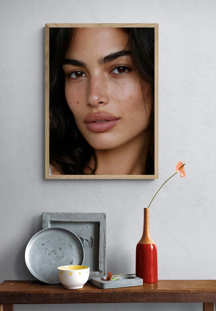 Natural Beauty Portrait Poster. — room view 3