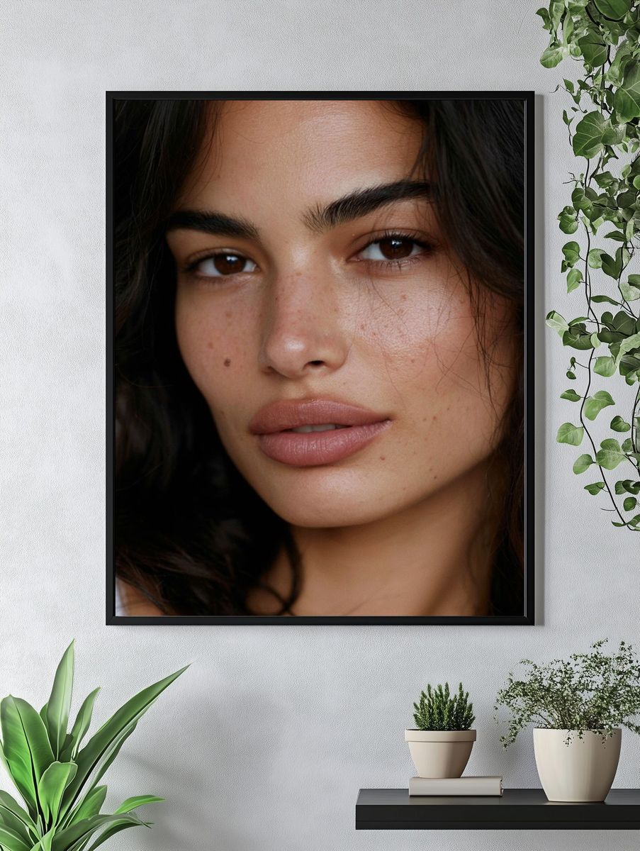 Natural Beauty Portrait Poster. — room view 4