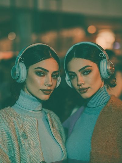 Twin Portrait Photography Poster.