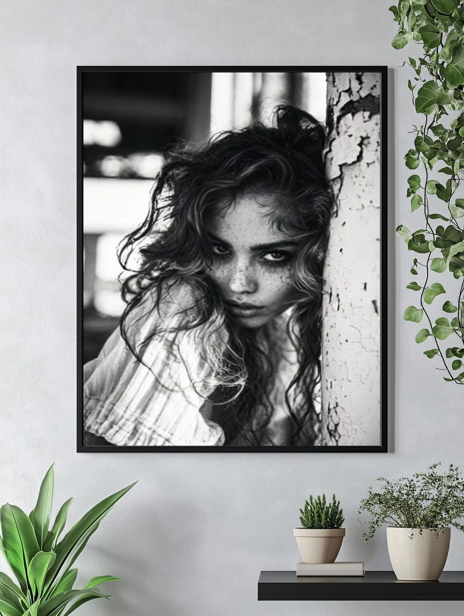 Moody Portrait Photography Poster. — room view 4