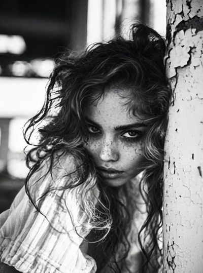 Moody Portrait Photography Poster. poster