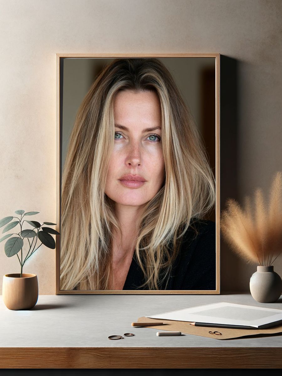 Blonde Portrait Photography Poster. — room view 2