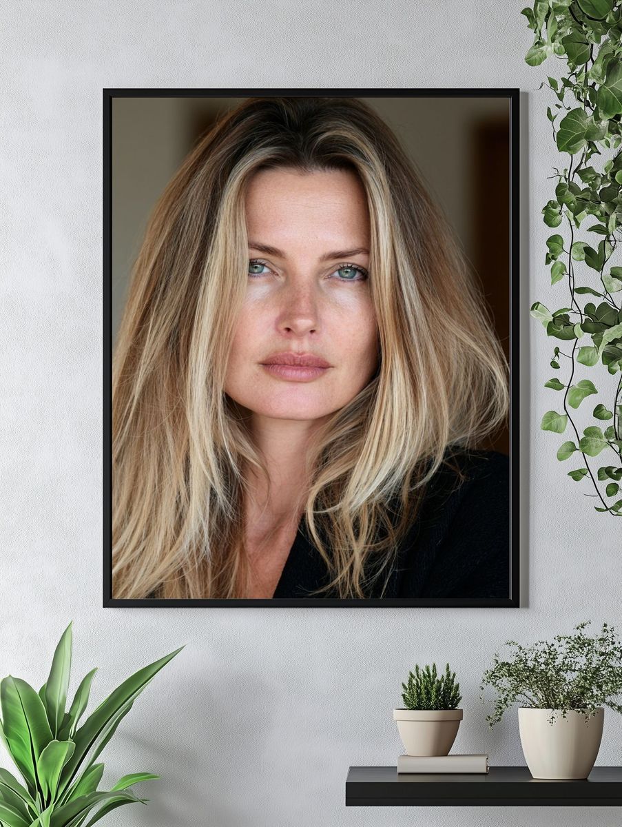 Blonde Portrait Photography Poster. — room view 4