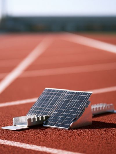 Solar Track Start Line Photography Poster.