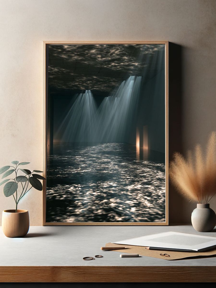 Light on Water Photography Poster. — room view 2