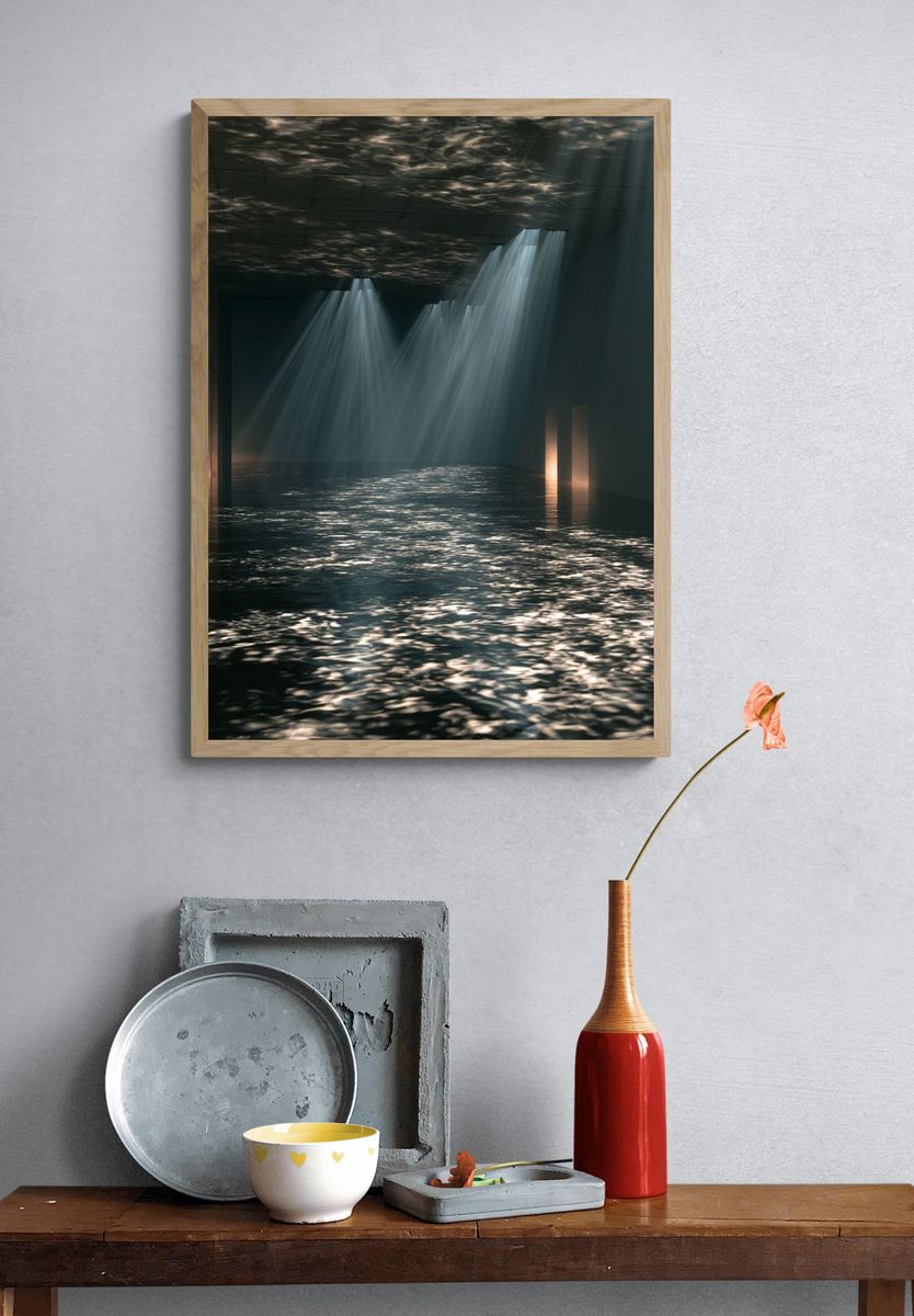 Light on Water Photography Poster. — room view 3