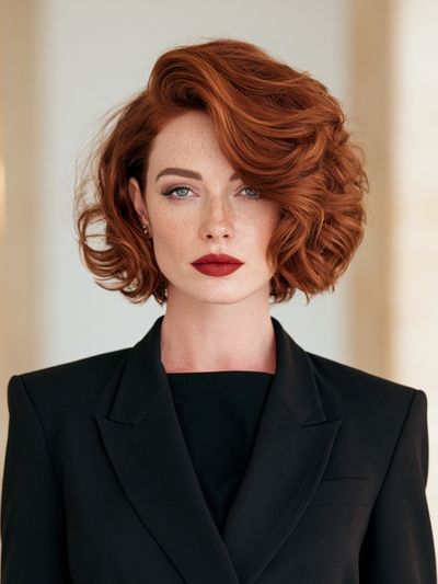 Red-Haired Portrait Photography Poster.