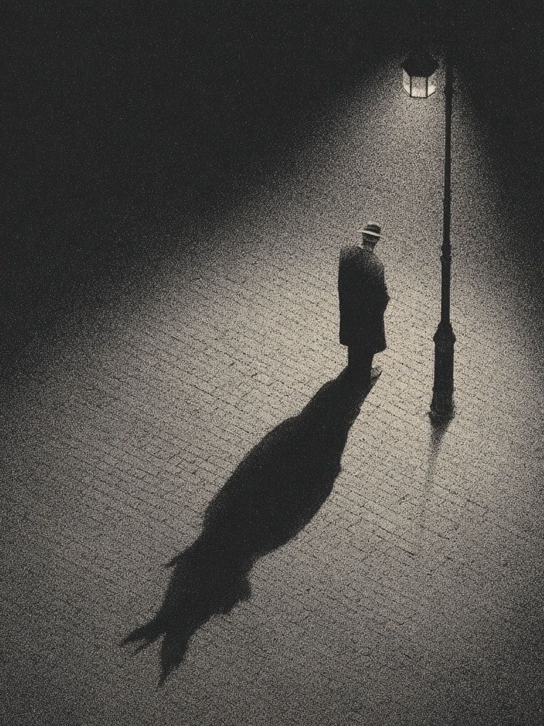 Noir Street Silhouette Photography Poster. poster — photography art