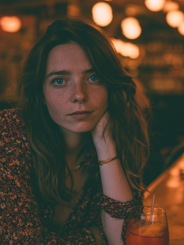 Moody Bar Portrait Photography Poster. poster — photography art