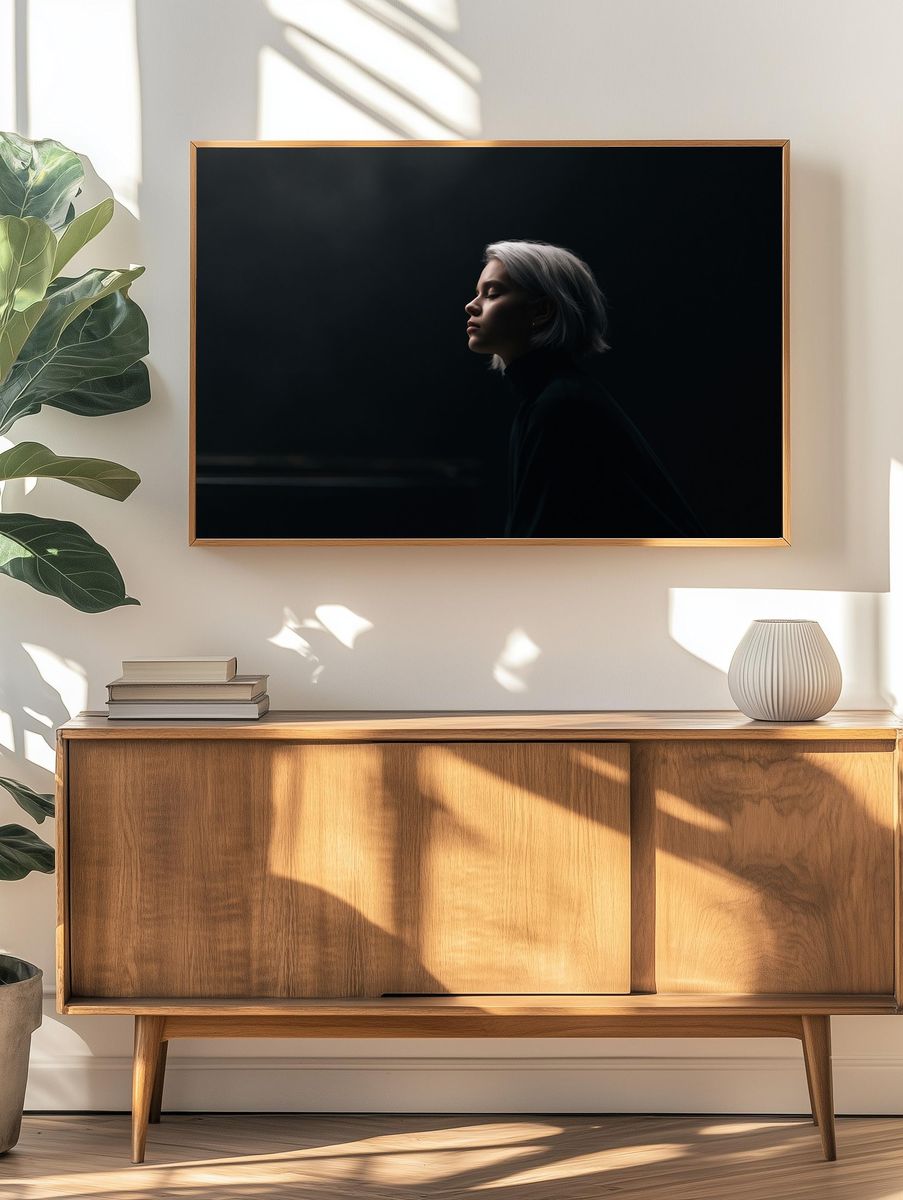Moody Portrait Photography Poster. — room view 3