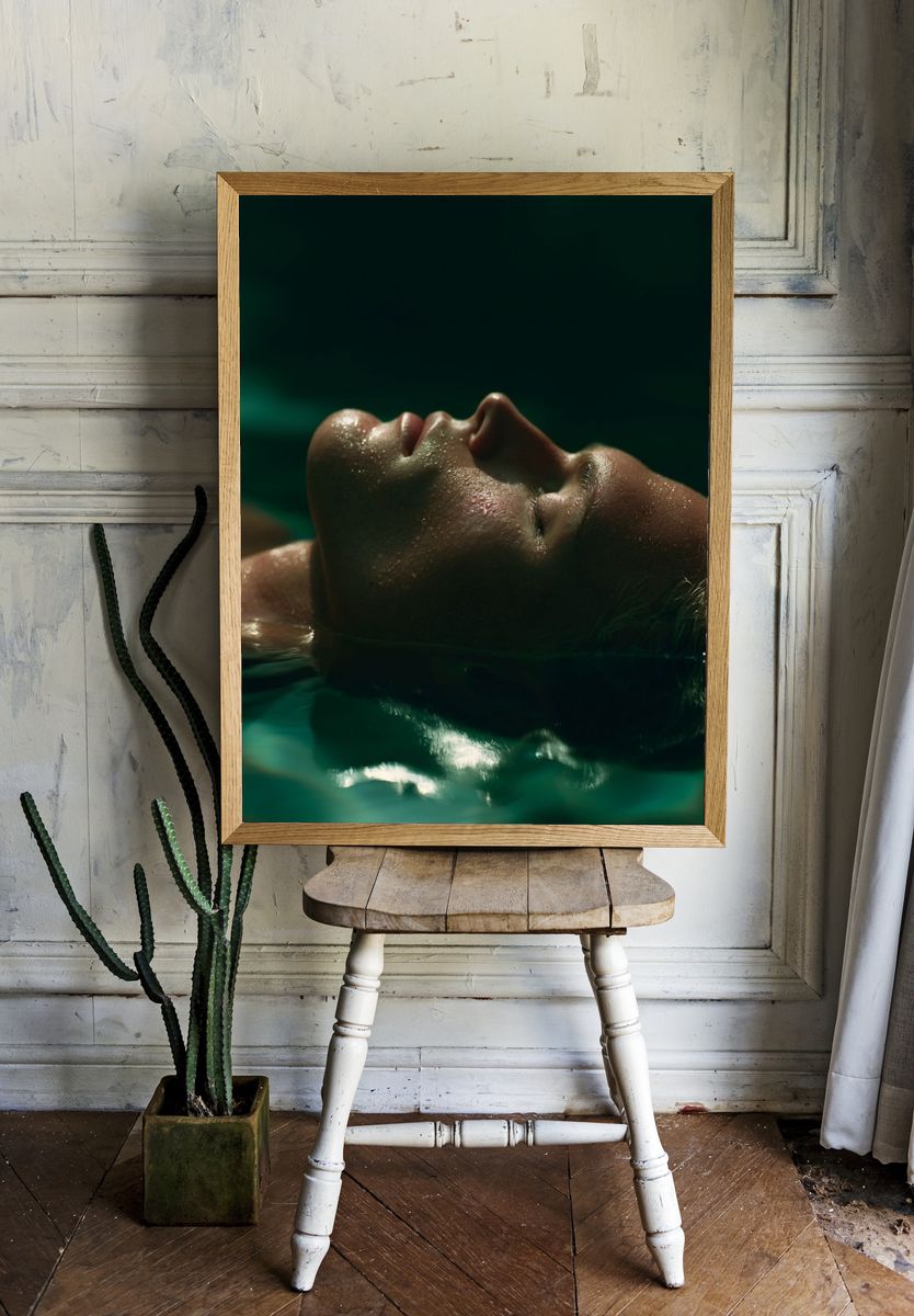 Floating Portrait Photography Poster. — room view 1