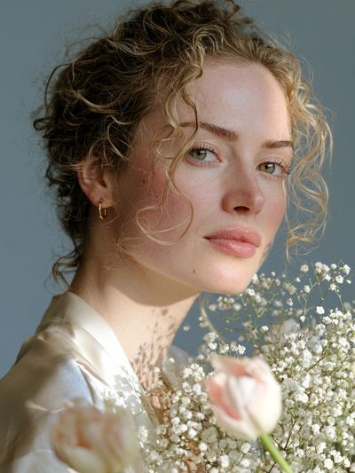 Curly Portrait Photography Poster.