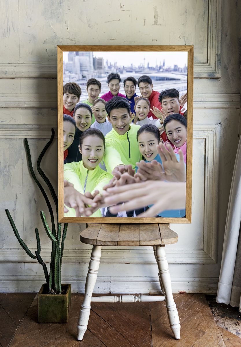 Team Fitness Selfie Photography Poster. room preview