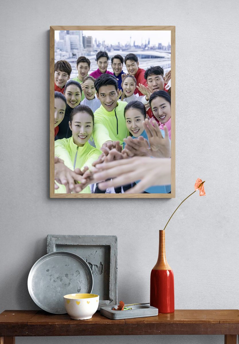 Team Fitness Selfie Photography Poster. — room view 3