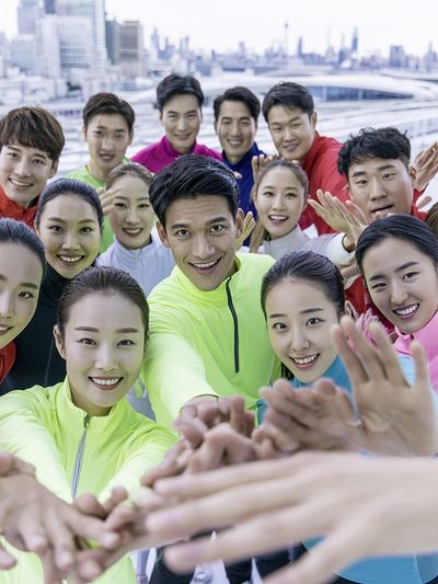 Team Fitness Selfie Photography Poster.