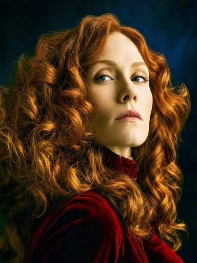 Red-Haired Portrait Photography Poster. poster detail