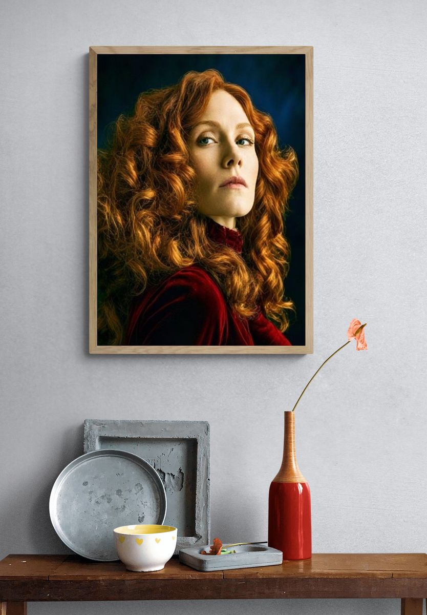 Red-Haired Portrait Photography Poster. — room view 3