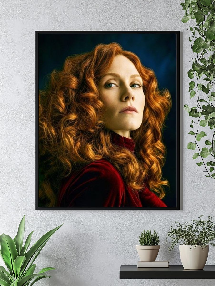 Red-Haired Portrait Photography Poster. — room view 4