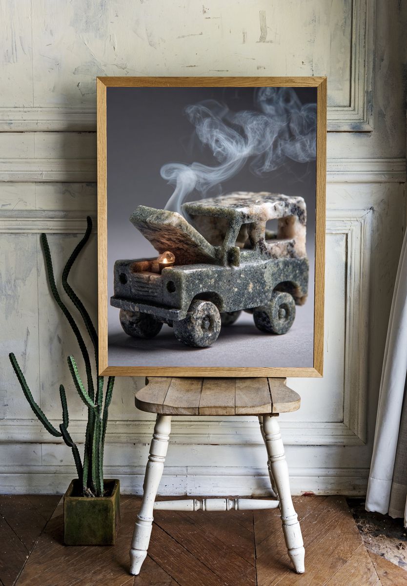 Stone Truck Still Life Poster. — room view 1