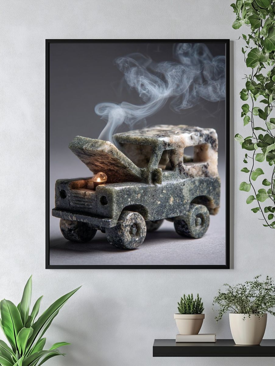 Stone Truck Still Life Poster. — room view 4