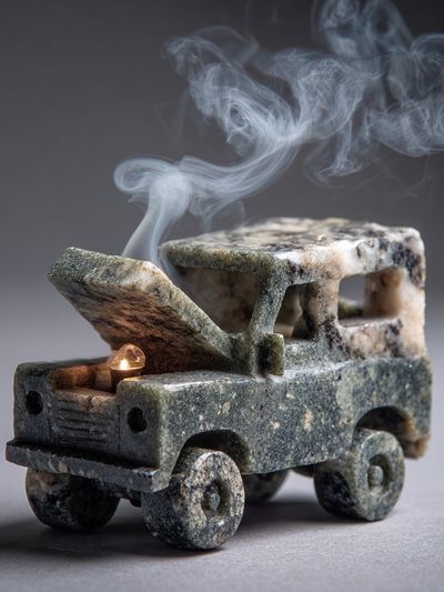 Stone Truck Still Life Poster. poster