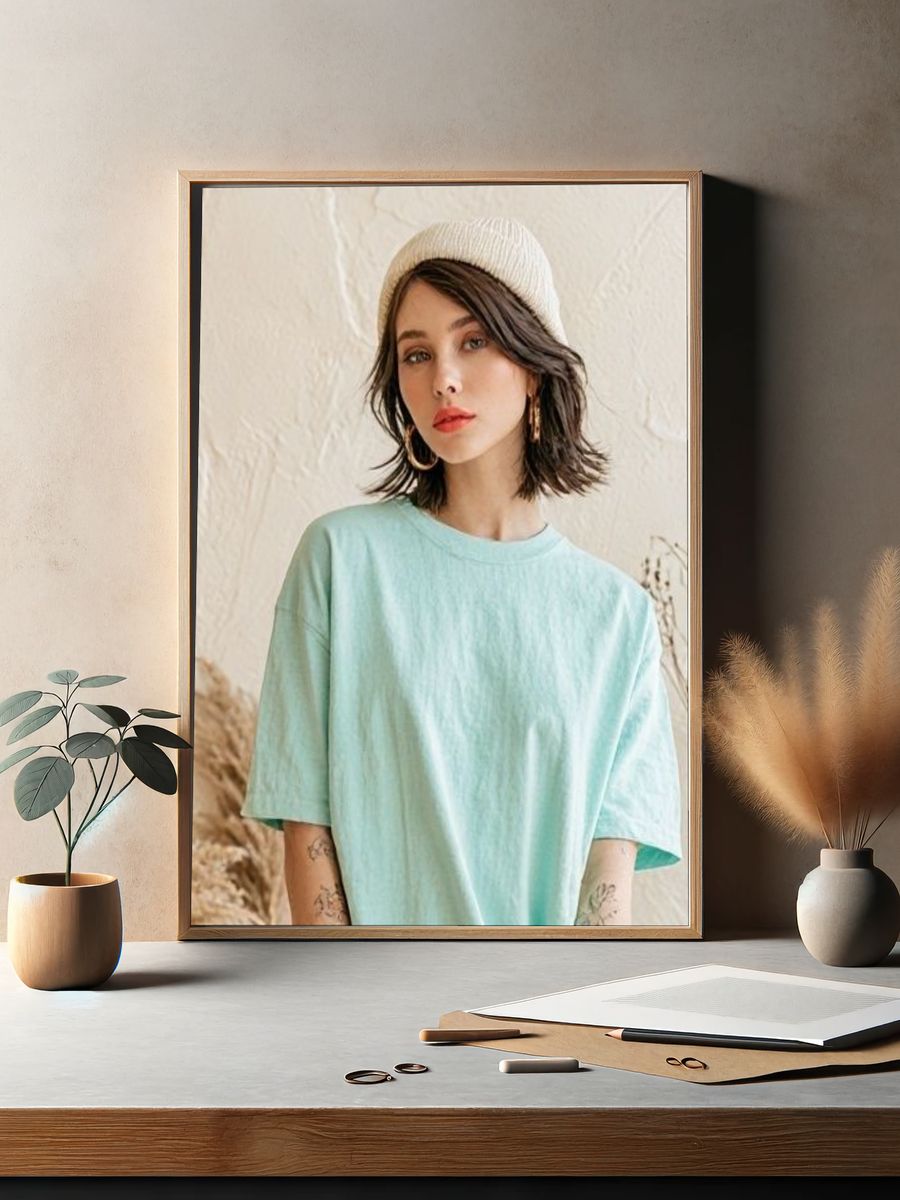 Minimalist Portrait Photography Poster. — room view 2